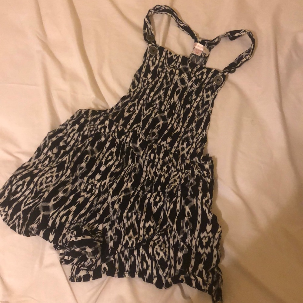 Black and white romper